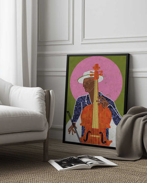 Tablou înramat „MUSICIAN GUY VII” de Gulcihan Ozguc
