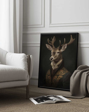 Tablou înramat „Stag Portrait” de Andreas Magnusson