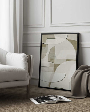 Tablou înramat „Neutral Curves 1” de cartissi