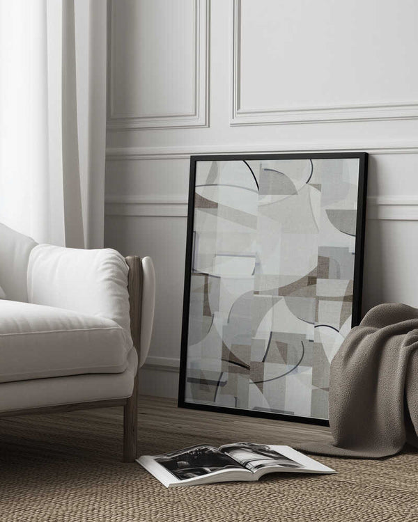 Tablou înramat „Neutral Curves 7” de cartissi