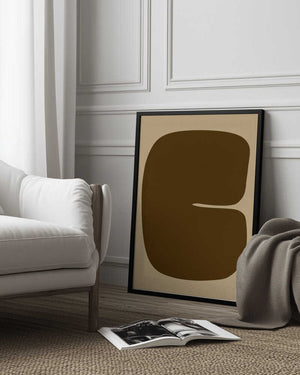 Tablou înramat „Bold Brown Form” de Treechild