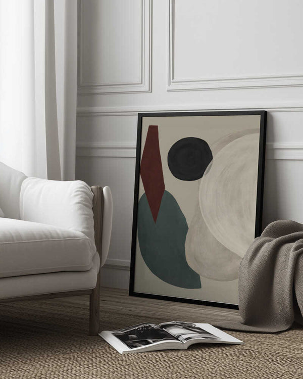 Tablou înramat „Geometric Harmony” de Treechild