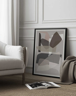 Tablou înramat „Neutral Shapes 3” de cartissi