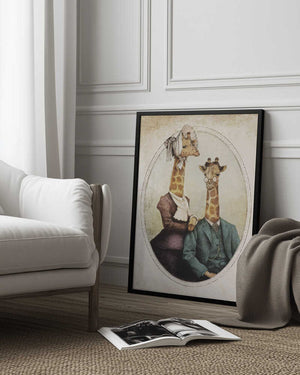 Tablou înramat „High Class Couple” de Mike Koubou