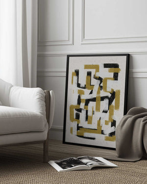 Tablou înramat „Labyrinthine Hues” de THE MIUUS STUDIO