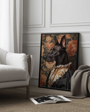 Tablou înramat „The Elegant Great Dane” de SHANDU