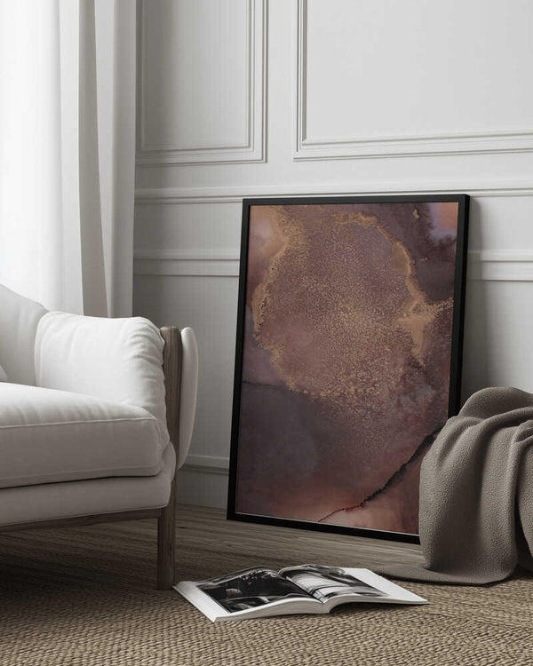 Tablou înramat „Organic Textures and Earthy Tones” de uplusmestudio