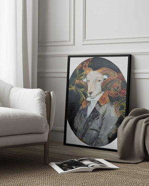 Tablou înramat „Regal Ram Portrait” de Karenina Fabrizzi