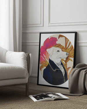Tablou înramat „Regal Canine Portrait” de Karenina Fabrizzi