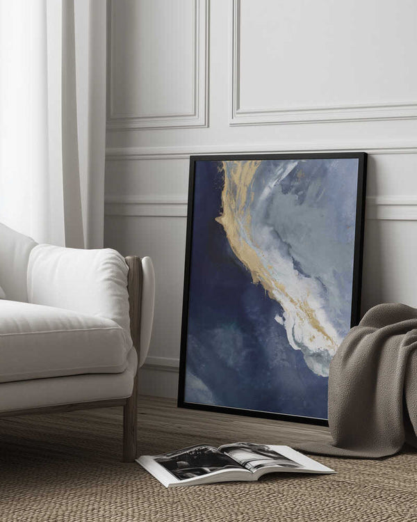 Tablou înramat „Golden Drift” de Julia Contacessi