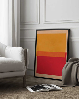 Tablou înramat „Bold Color Blocks” de Vitor Costa