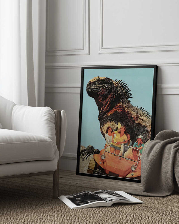 Tablou înramat „Iguana Beach Weekend” de Mikhail Siskoff