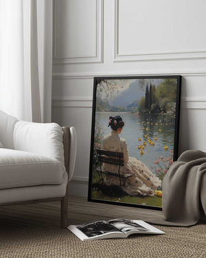 Tablou înramat „Tranquil Waterside” de Dikhotomy