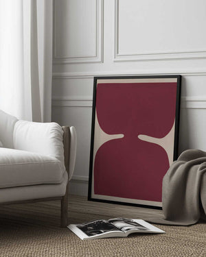 Tablou înramat „Crimson Reflection” de Vitor Costa