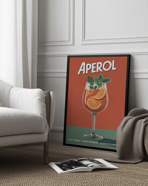 Tablou înramat „Aperol Vintage No 2” de Andreas Magnusson