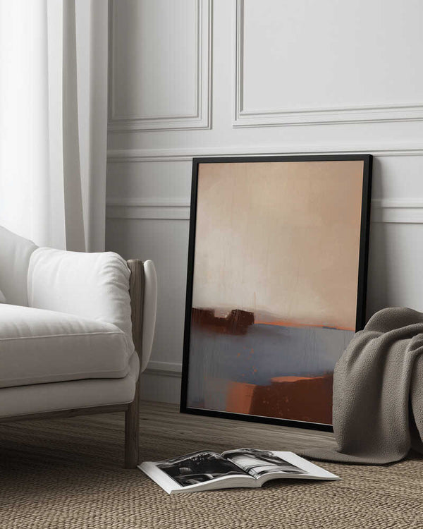 Tablou înramat „Serene Horizons” de MANSI SAXENA