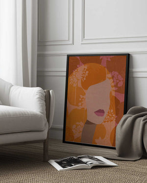 Tablou înramat „Floral Silhouette” de Dina Dankers