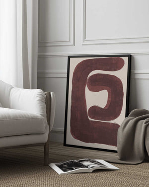 Tablou înramat „Abstract Shape No.4” de THE MIUUS STUDIO