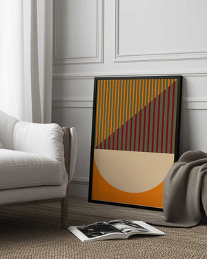 Tablou înramat „Geometric Spring Summer” de Nilesh Kulkarni