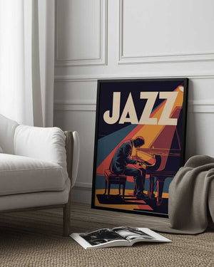 Tablou înramat „Jazz Pianist” de Andreas Magnusson