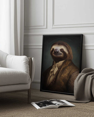 Tablou înramat „Sloth Portrait” de Andreas Magnusson