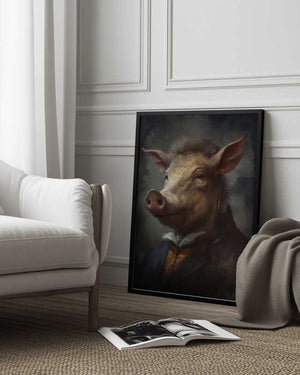 Tablou înramat „Warthog Portrait” de Andreas Magnusson