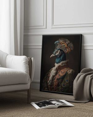 Tablou înramat „Peacock Portrait” de Andreas Magnusson