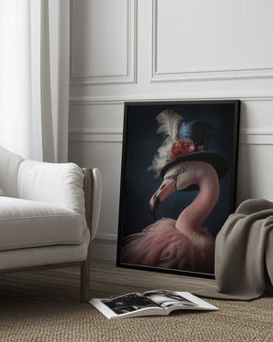 Tablou înramat „Flamingo Portrait” de Andreas Magnusson
