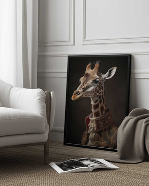 Tablou înramat „Giraffe Portrait” de Andreas Magnusson