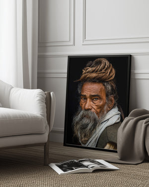 Tablou înramat „Portrait of a Sadhu...” de Rakesh J.V
