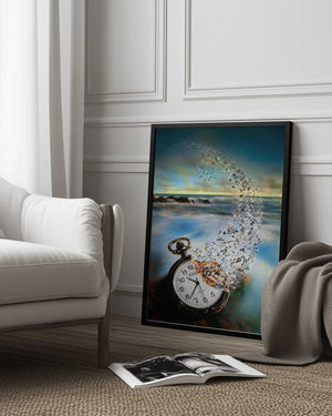Tablou înramat „The Vanishing Time” de Sandy Wijaya