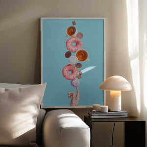 Tablou înramat „Weekend donuts” de Dina Belenko