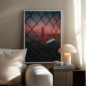 Tablou înramat „Golden Gate Caged” de David George