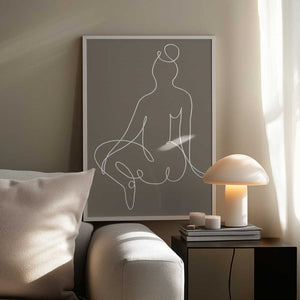 Tablou înramat „Sitting Down 02” de Pictufy Studio II