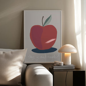 Tablou înramat „This is an Apple” de Pictufy Studio II
