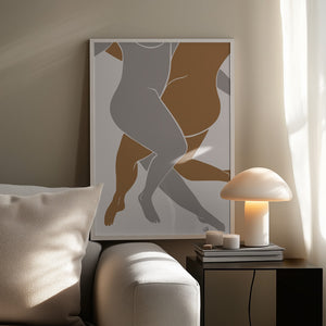 Tablou înramat „Lovers Beige” de Pictufy Studio II