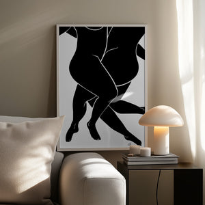Tablou înramat „Lovers Black” de Pictufy Studio II