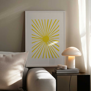 Tablou înramat „The Sun” de Pictufy Studio