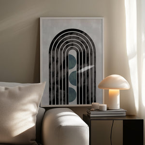 Tablou înramat „arch_capsule_001_green” de Pictufy Studio II