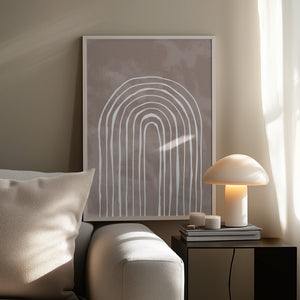 Tablou înramat „Arch_one way_003_white” de Pictufy Studio II