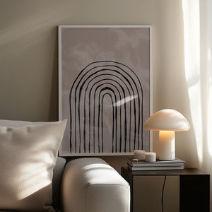 Tablou înramat „Arch_one way_004_black” de Pictufy Studio II