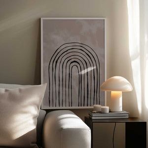 Tablou înramat „Arch_one way_004_black” de Pictufy Studio II