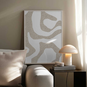 Tablou înramat „Sandy Contours” de uplusmestudio