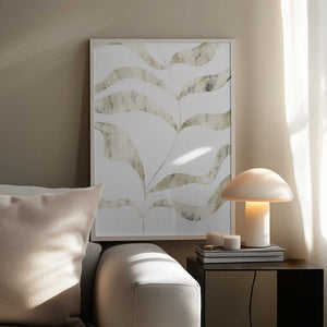 Tablou înramat „Gentle Leaf Waves” de uplusmestudio