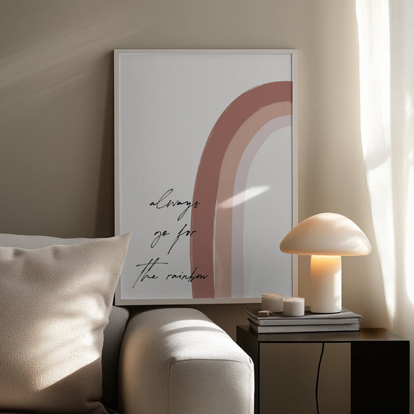 Tablou înramat „Chasing the Rainbow” de uplusmestudio