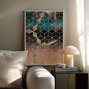Tablou înramat „Ombre Dream Cubes” de Elisabeth Fredriksson