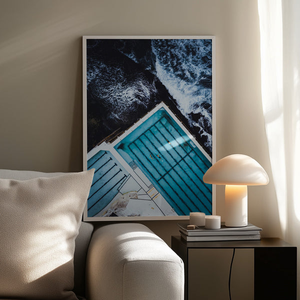 Tablou înramat „Most famous ocean pool in Australia” de Asad Sarfraz