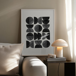 Tablou înramat „Geometric Rhythm” de THE MIUUS STUDIO