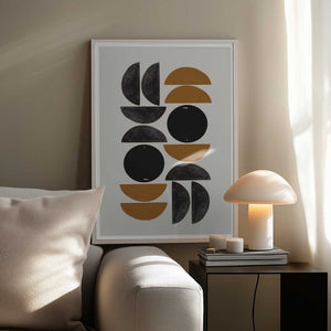 Tablou înramat „Geometric Harmony” de THE MIUUS STUDIO
