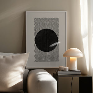 Tablou înramat „Wave Eclipse” de THE MIUUS STUDIO
